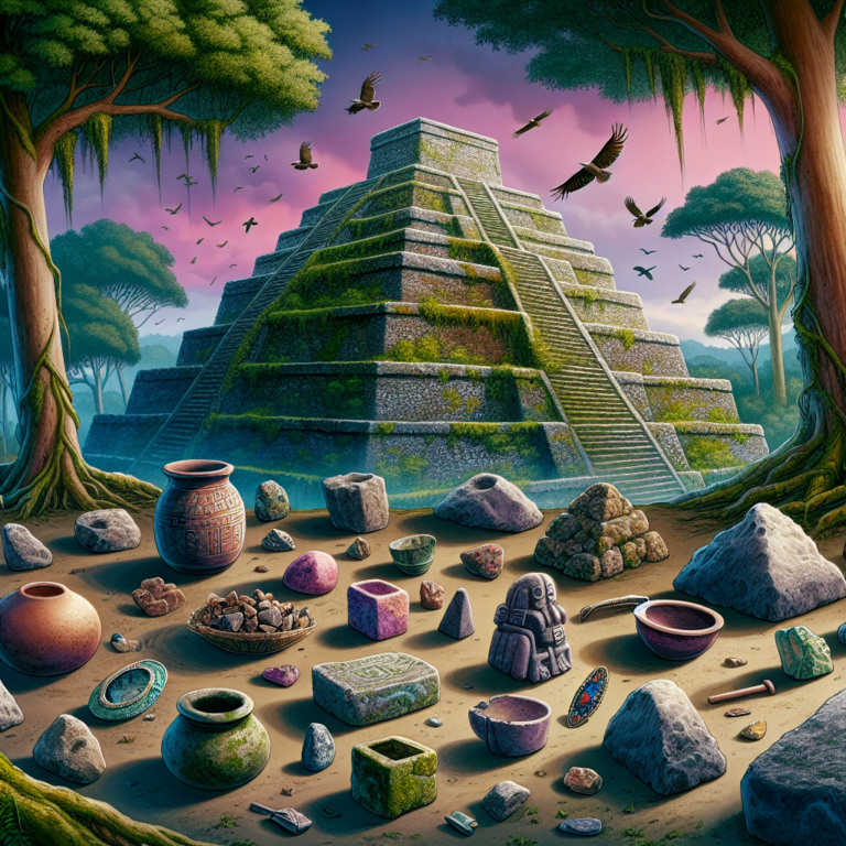 Eski bir Meksika piramidinde bulunan şaşırtıcı malzemeler