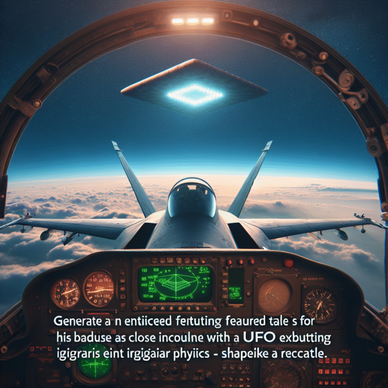 Fighter Pilot, Fiziğe Aykırı ‘Dikdörtgen’ UFO ile Yaşadığı Yakın Kaçırma Olayını Anlatıyor
