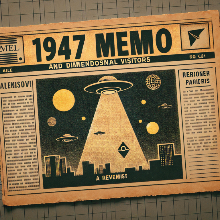 1947 Memo ve Boyutlu Ziyaretçiler: Yeniden İnceleme