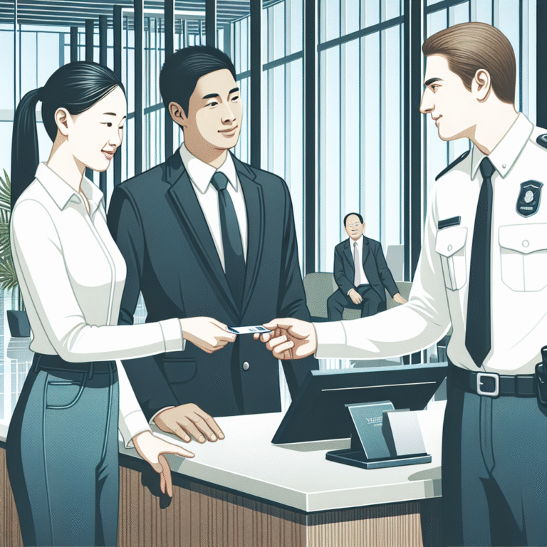 Bir Güvenlik Görevlisinin Ziyaretçilerle İletişimi